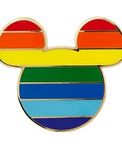 Disney Mickey Icon Pin - Rainbow