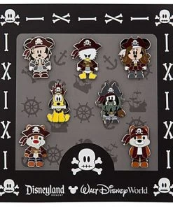 Disney Boxed Mini Pin Set - Pirates Of The Caribbean - Cute Characters