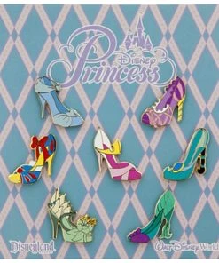 Disney Booster Pin Set - Princess Slippers - 7 Pins