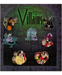 Disney Booster Pin Set - Disney Villians - 7 Pins