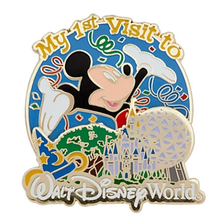 Disney Mickey Mouse Pin - My First Visit To Walt Disney World 3 Disney Mickey Mouse Pin - My First Visit To Walt Disney World