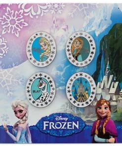 Disney Pin Set - Frozen - Anna, Elsa, Olaf, And Arendelle Castle