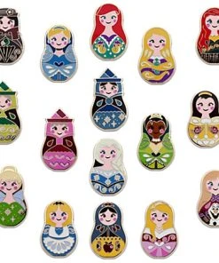 Disney Princess Pin Set - Nesting Dolls Mini Pin Pack