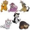 Disney Booster Pin Set - Disney Cats - Set Of 6 -Disney Sales Shop 7511055890172