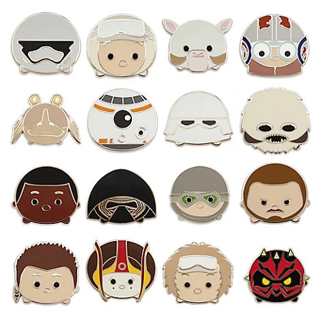 Disney Mystery Pin Pack - Star Wars Tsum Tsum - 5 Random 3 Disney Mystery Pin Pack - Star Wars Tsum Tsum - 5 Random