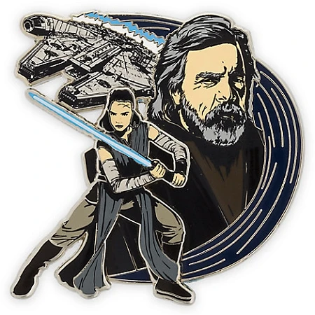 Disney Star Wars Pin - Rey & Luke Skywalker - The Last Jedi 3 Disney Star Wars Pin - Rey & Luke Skywalker - The Last Jedi