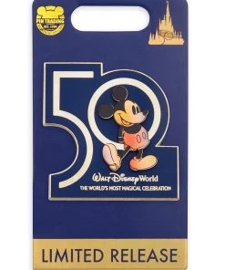 Disney 50th Anniversary Pin - Mickey Mouse - Walt Disney World