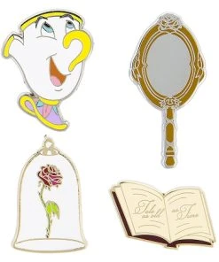 Disney Pin Booster Set - Beauty And The Beast Flair - 4 Pins