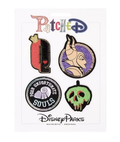 Disney Iron On Patch Set - Patched - Disney Villains - Set Of 4 3 Disney Iron On Patch Set - Patched - Disney Villains - Set Of 4