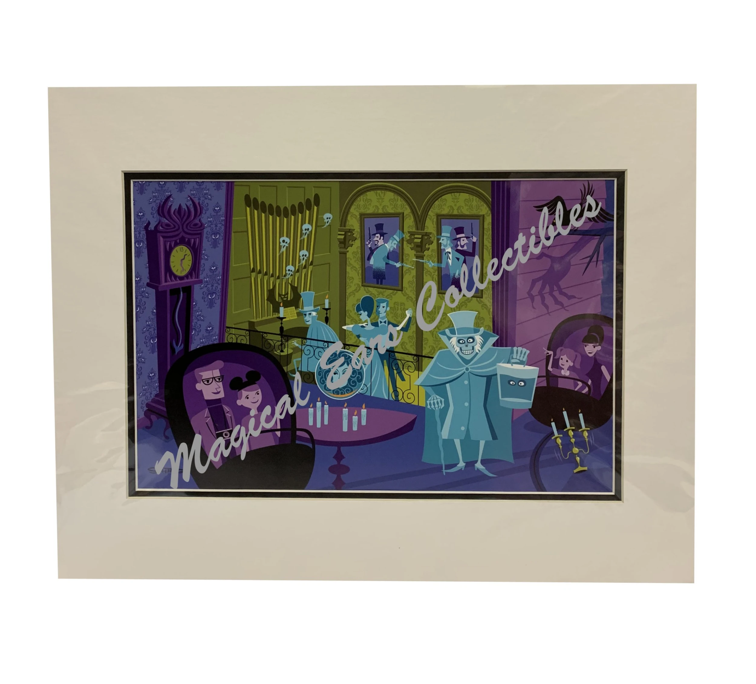 Disney Shag Art Print - The Haunted Mansion - 31 Ghosts - Left Side 3 Disney Shag Art Print - The Haunted Mansion - 31 Ghosts - Left Side