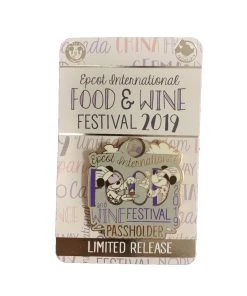 Disney Food & Wine Festival Pin - 2019 Mickey & Minnie - Passholder