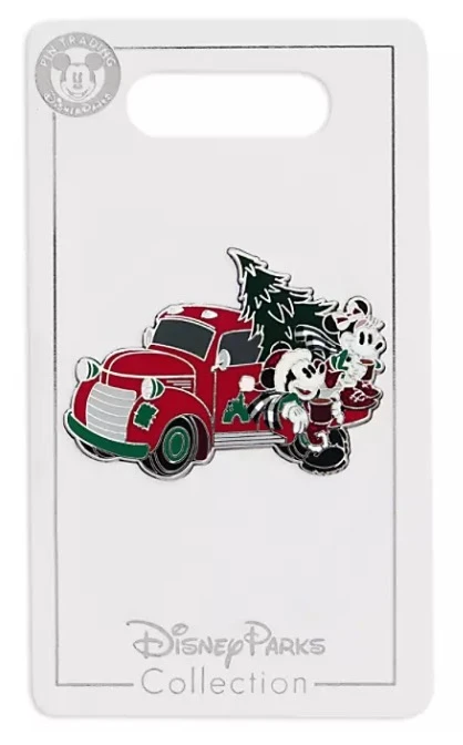 Disney Holiday Pin - Mickey And Minnie With Truck 3 Disney Holiday Pin - Mickey And Minnie With Truck