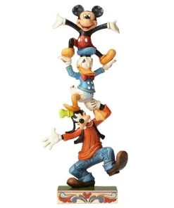 Disney Jim Shore Figure - Mickey Mouse And Friends - Teetering Tower