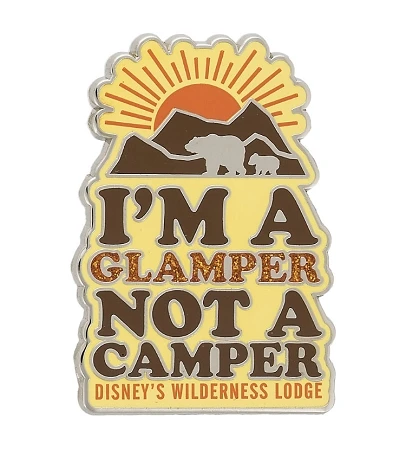 Disney Wilderness Lodge Pin - I'm A Glamper Not A Camper 3 Disney Wilderness Lodge Pin - I'm A Glamper Not A Camper