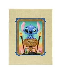 Disney Tercek Art Print - Maui Mischeif - Stitch And Tiki