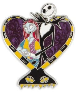 Disney Nightmare Before Christmas Pin - Jack And Sally Heart