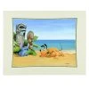 Disney Bolly Art Print - Suspicious Tiki - Pluto And Stitch -Disney Sales Shop file az5b5385193