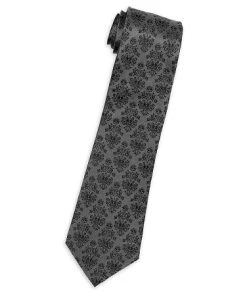 Disney Silk Tie - The Haunted Mansion - Wallpaper - Black
