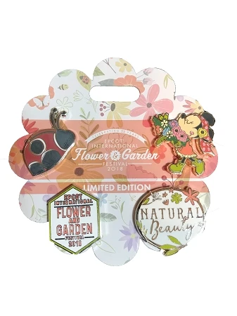 Disney Pin Set - Epcot Flower And Garden Festival - Natural Beauty 3 Disney Pin Set - Epcot Flower And Garden Festival - Natural Beauty