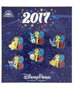 Disney 2017 Pin Set - Mickey Mouse And Friends - Set Of 6