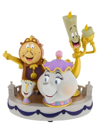 Disney Medium Figure - Beauty And The Beast Group - Light Up 3 Disney Medium Figure - Beauty And The Beast Group - Light Up