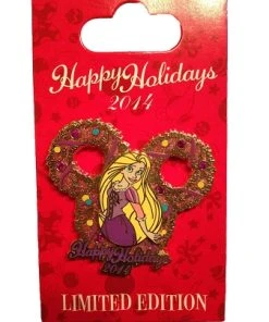 Disney Christmas Pin - 2014 Happy Holidays - Rapunzel