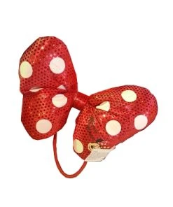Disney Hair Accessory - Minnie Mouse Bow Plush Hair Tie