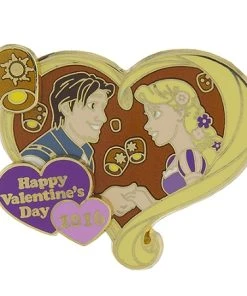 Disney Valentine's Day Pin - 2016 Rapunzel And Flynn