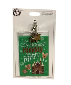 Disney Lanyard Pouch With Charm - 2019 Holiday - Sweetest Holiday On Earth