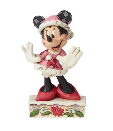 Disney Jim Shore Figure - Minnie Christmas Personality 3 Disney Jim Shore Figure - Minnie Christmas Personality
