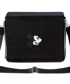 Disney Pin Trading Messenger Bag - Mickey Mouse Icon - Black