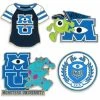 Disney Insignia Pin Set - Monsters University - Set Of 4 -Disney Sales Shop sc11720