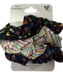 Disney Hair Scrunchies - Disney Park Icons - Pack Of 3