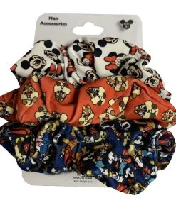 Disney Hair Scrunchies - Mickey Mouse And Friends - Pack Of 3