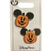 Disney Halloween Pin Set - Mickey And Minnie Pumpkin -Disney Sales Shop sc132038