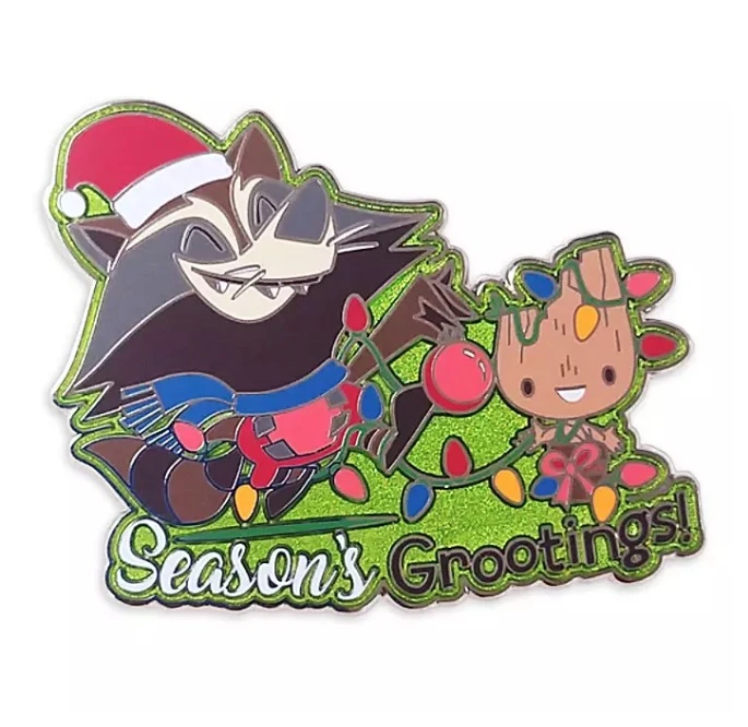 Disney Holiday Pin - Rocket And Groot - Guardians Of The Galaxy 3 Disney Holiday Pin - Rocket And Groot - Guardians Of The Galaxy