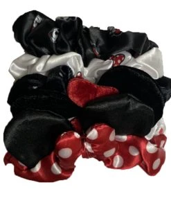 Disney Hair Scrunchies - Minnie Mouse - Set Of 5