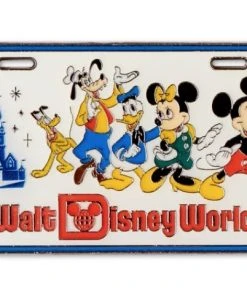 Disney 50th Anniversary Pin - Mickey & Friends License Plate