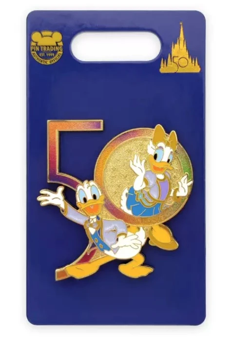 Disney 50th Anniversary Pin - Donald And Daisy Duck 3 Disney 50th Anniversary Pin - Donald And Daisy Duck