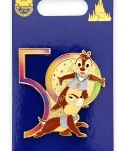 Disney 50th Anniversary Pin - Chip 'n Dale