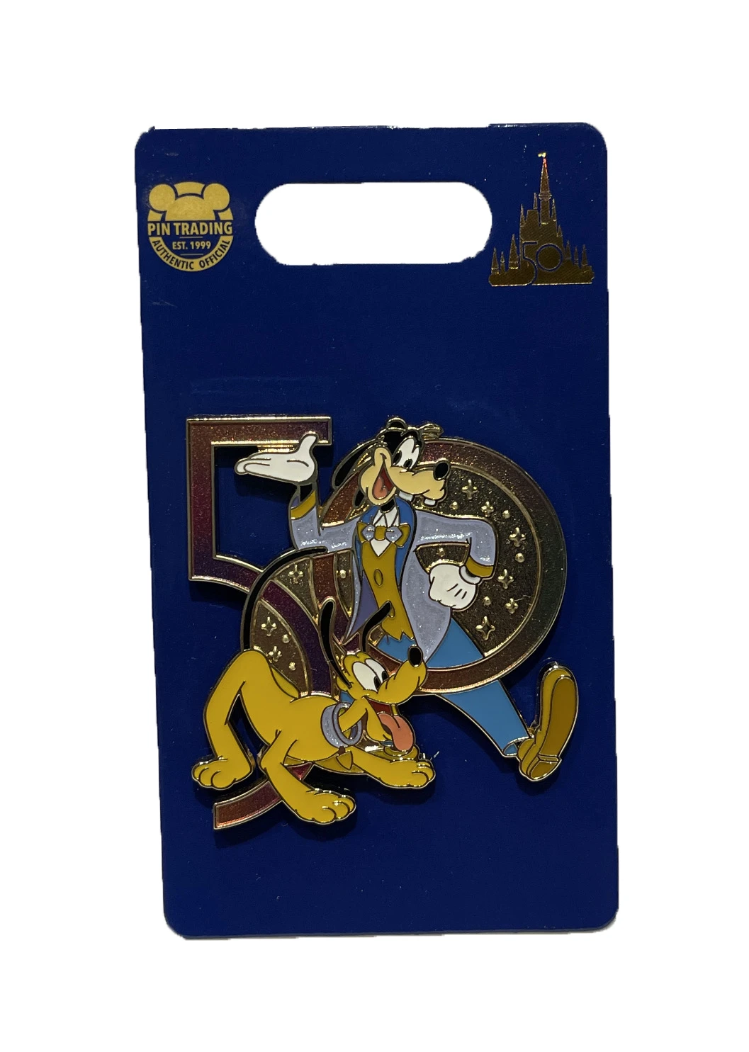 Disney 50th Anniversary Pin - Goofy & Pluto 3 Disney 50th Anniversary Pin - Goofy & Pluto