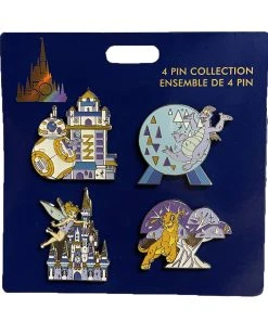 Disney Pin Set - 50th Anniversary - 4 Parks