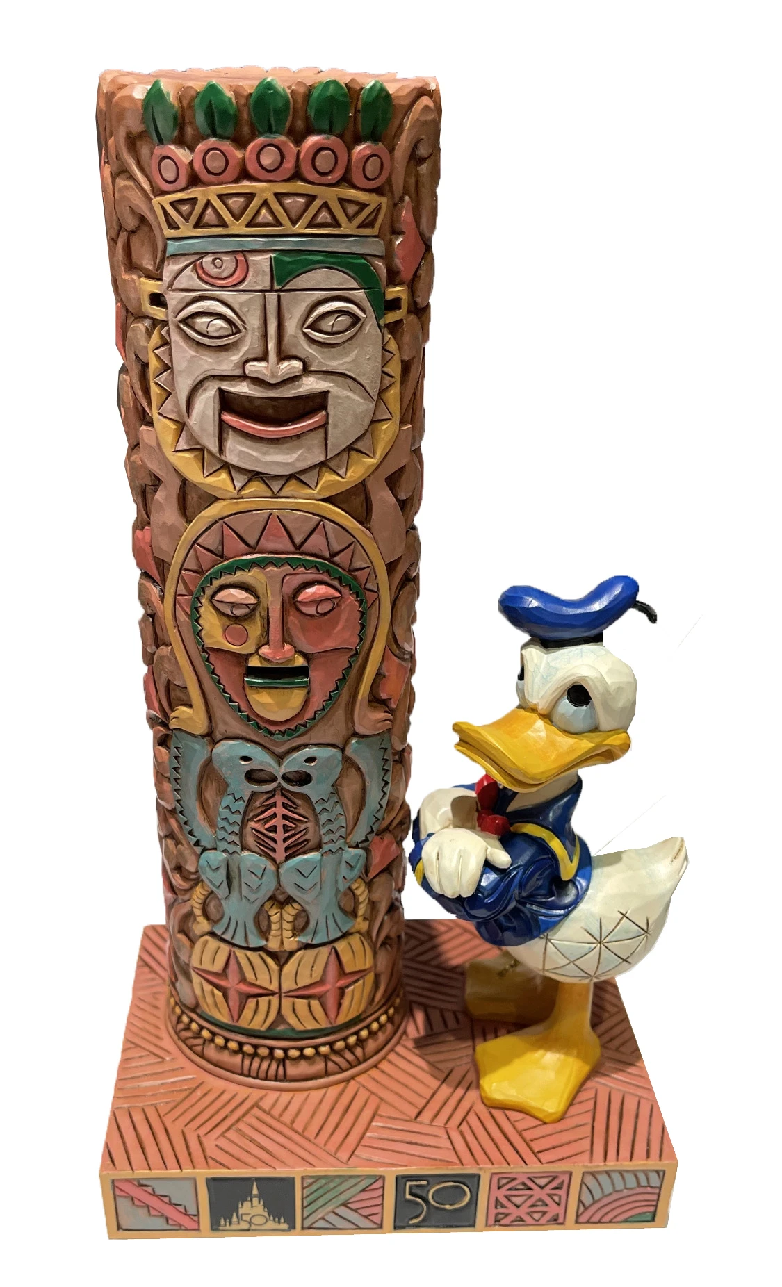 Disney Jim Shore Figurine - 50th Anniversary - Donald Enchanted Tiki 3 Disney Jim Shore Figurine - 50th Anniversary - Donald Enchanted Tiki