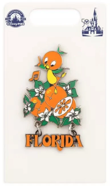 Disney 50th Anniversary Pin - Orange Bird Florida 3 Disney 50th Anniversary Pin - Orange Bird Florida