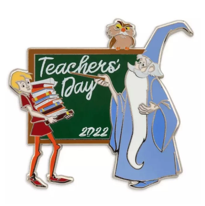 Disney Teacher's Day Pin - 2022 Merlin And Wart 3 Disney Teacher's Day Pin - 2022 Merlin And Wart