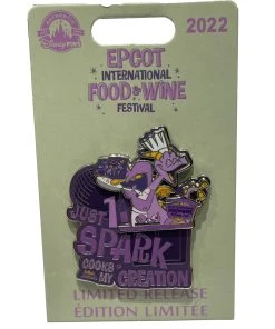 Disney Food & Wine Festival Pin - 2022 Figment - Just 1 Spark