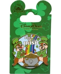 Disney St. Patrick's Day Pin - Luck 'O The Irish - Chip 'n Dale