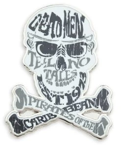 Disney Pirate Pin - Pirates Of The Caribbean Skull And Crossbones