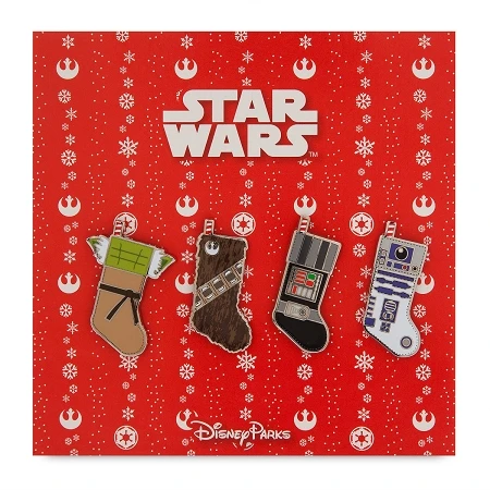 Disney Holiday Pin Set - Star Wars Stockings 3 Disney Holiday Pin Set - Star Wars Stockings