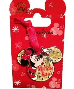 Disney Christmas Pin - Santa Minnie - Mistletoe Kisses